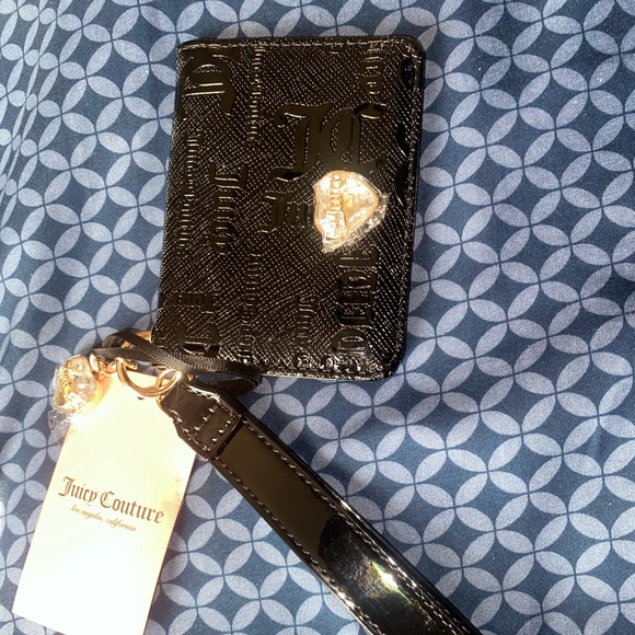 Juicy Couture Black and Gold Wristlet - Picture 1 of 4